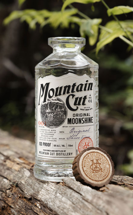 Image of a bottle of Mountain Cut Original Moonshine