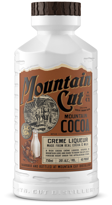 Image of a bottle of Mountain Cut Distillery Mountain Cocoa Creme Liqueur