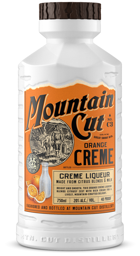 Image of a bottle of Mountain Cut Distillery Orange Creme Creme Liqueur