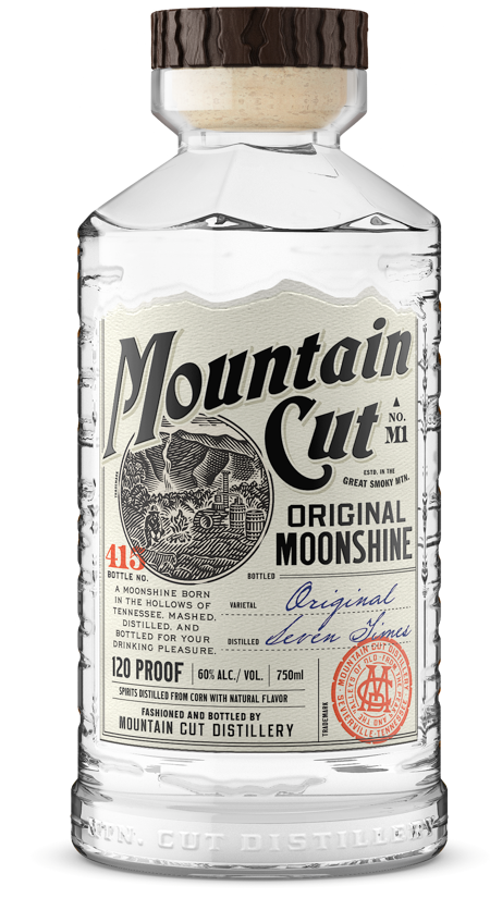 Image of a bottle of Mountain Cut Distillery Original Moonshine